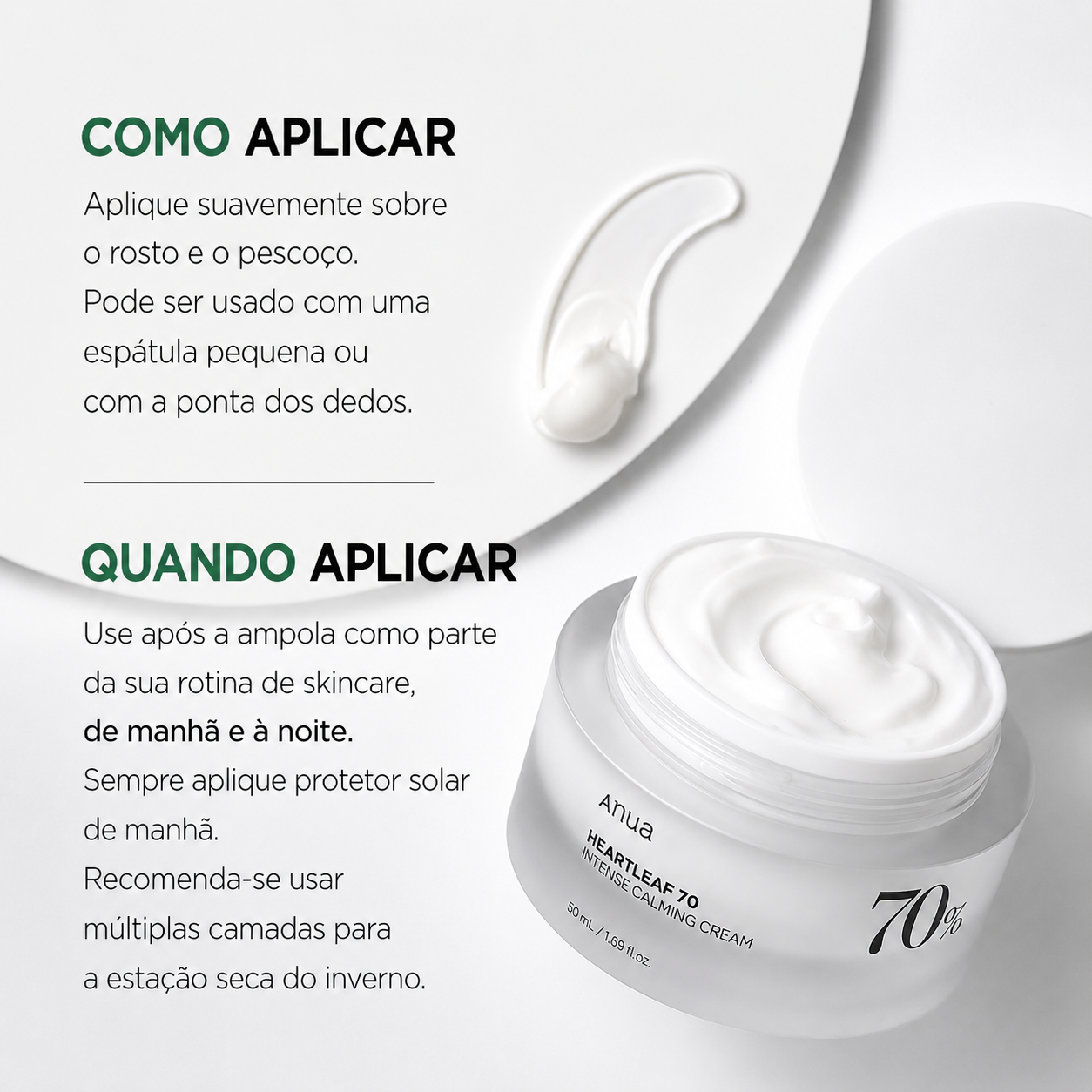 Hidratante Facial Pele Sensível Anua Heartleaf 70% Calmante