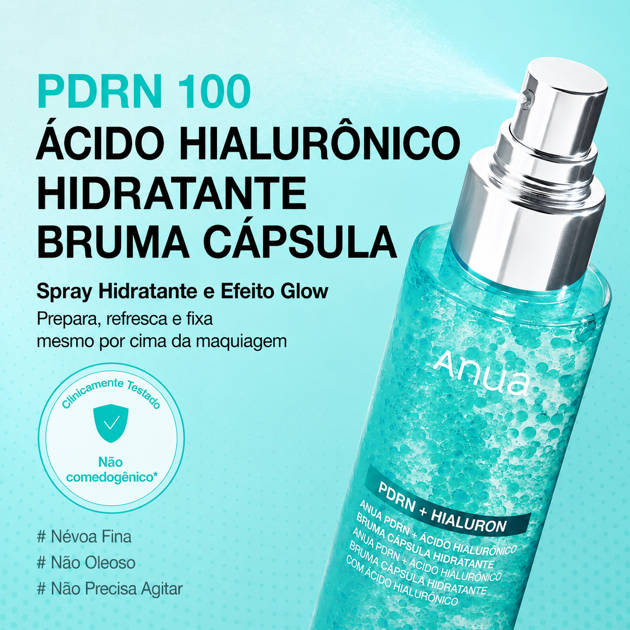 Spray Facial Hidratante com Ácido Hialurônico Anua