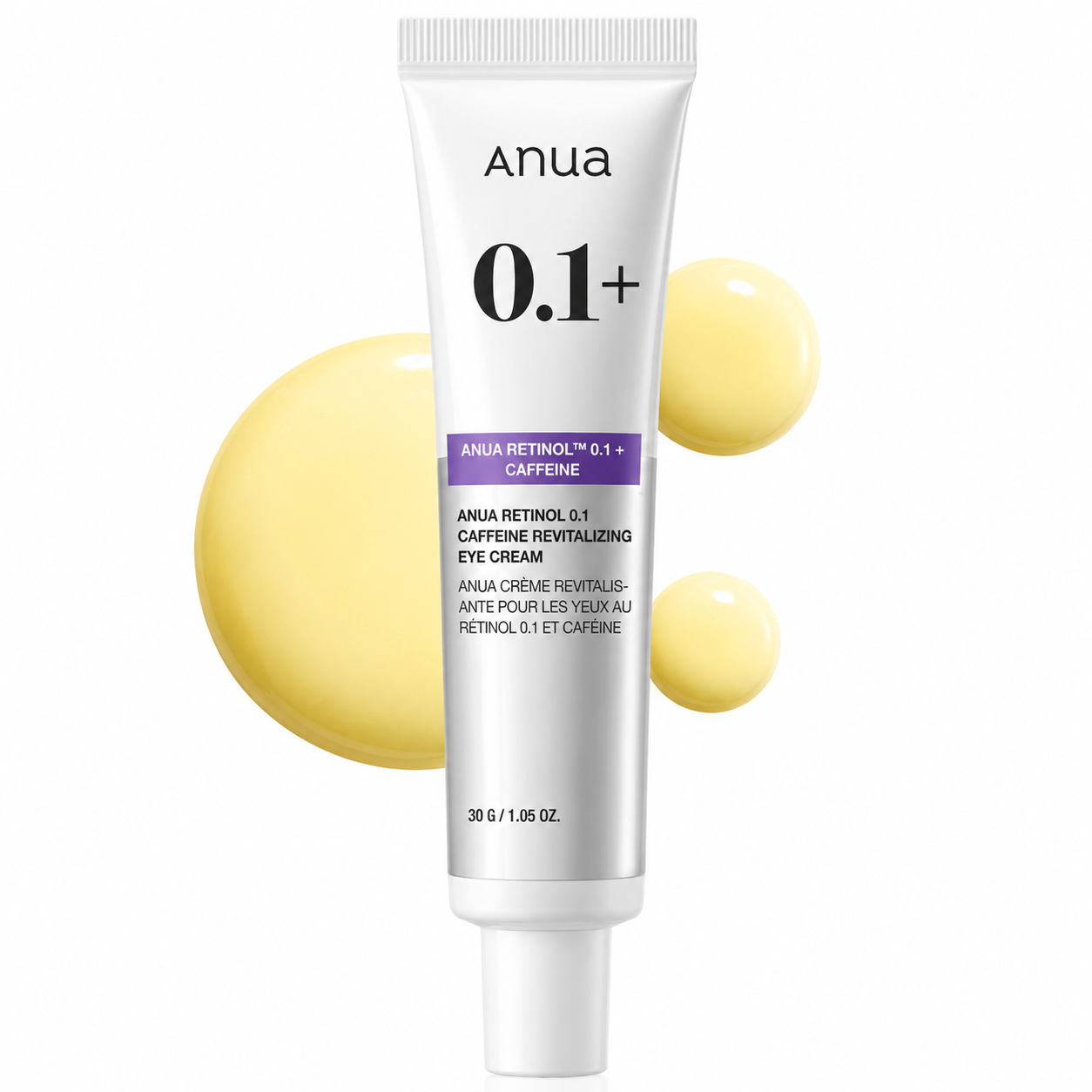 Creme para Olhos Anua | Retinol 0,1% + Cafeína - Olheiras e Linhas Finas