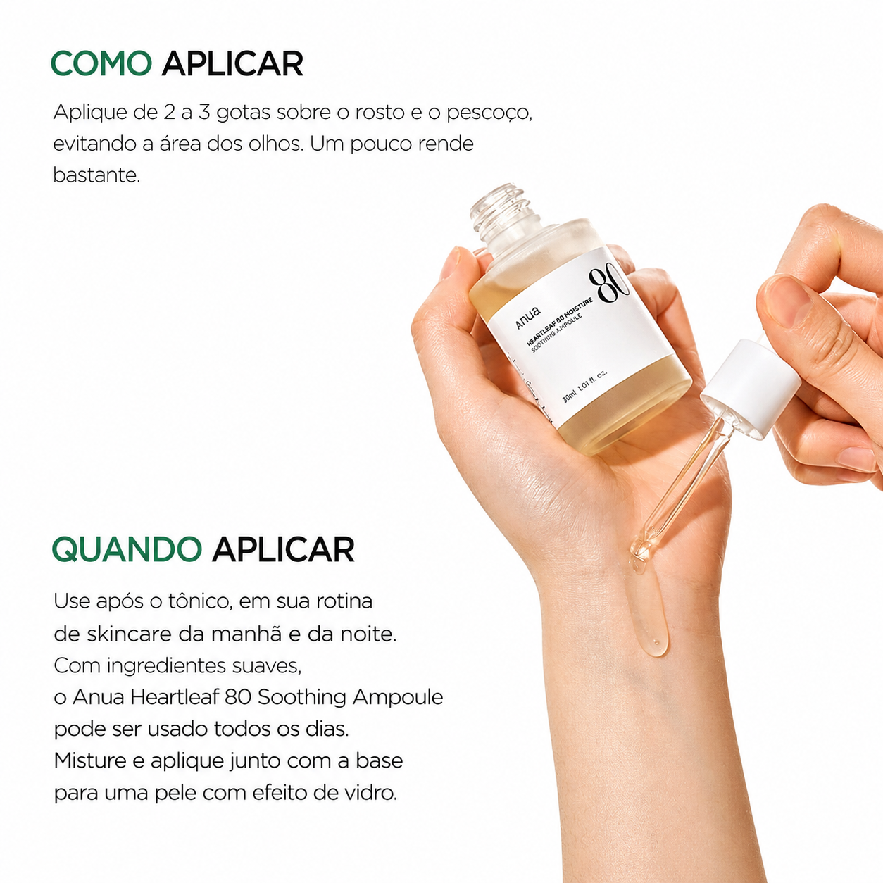 Sérum Calmante Anua Heartleaf 80% | Pele Sensível