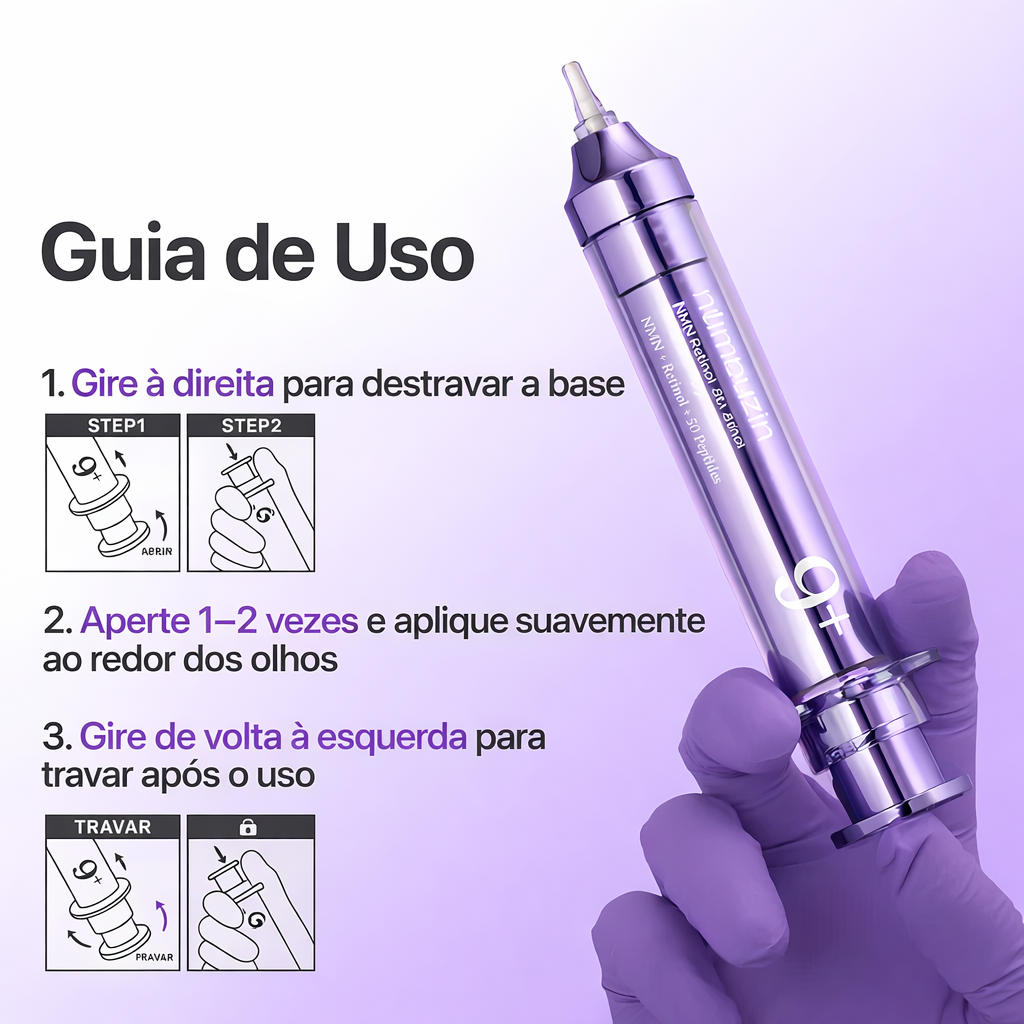 Creme Para Olheiras com Retinol e Niacinamida 4% Numbuzin | NAD+ Peptídeos