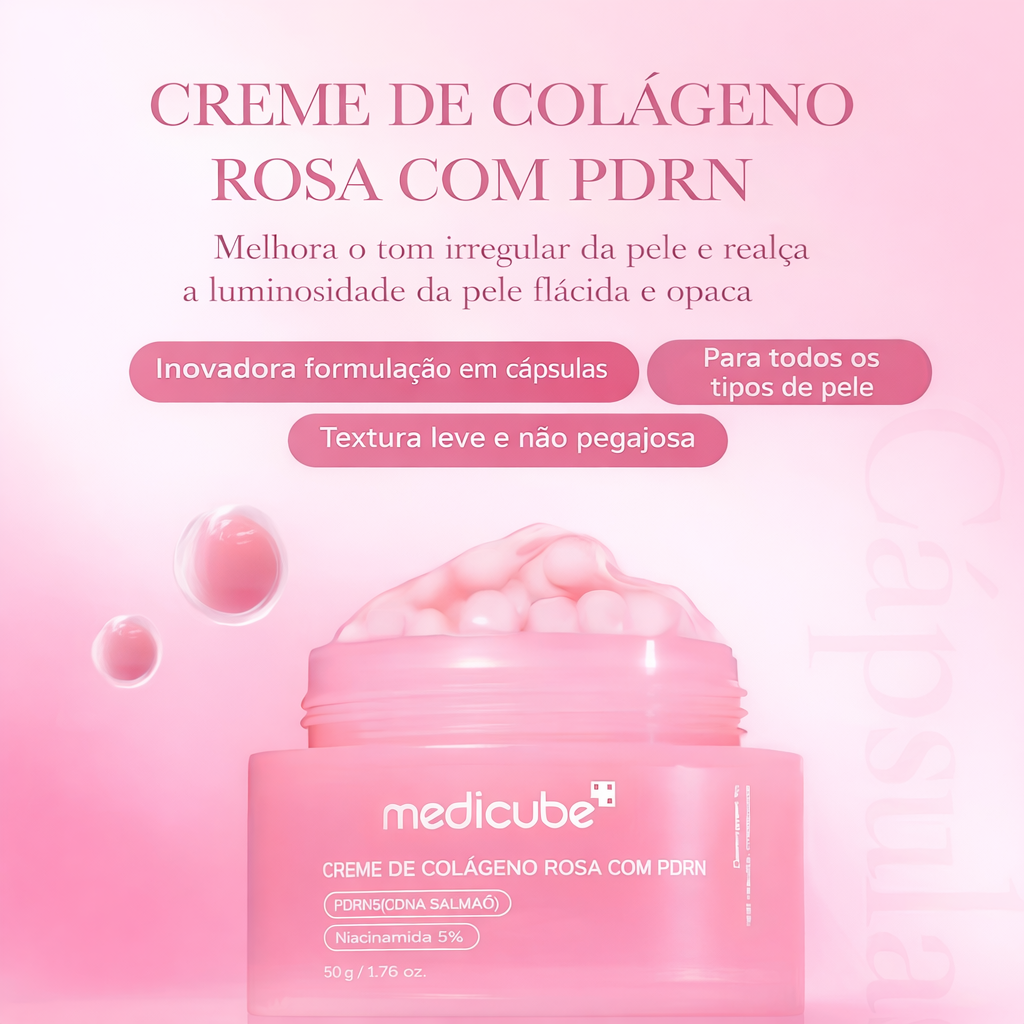 Medicube Creme em Cápsulas de Colágeno Rosa com PDRN 55g