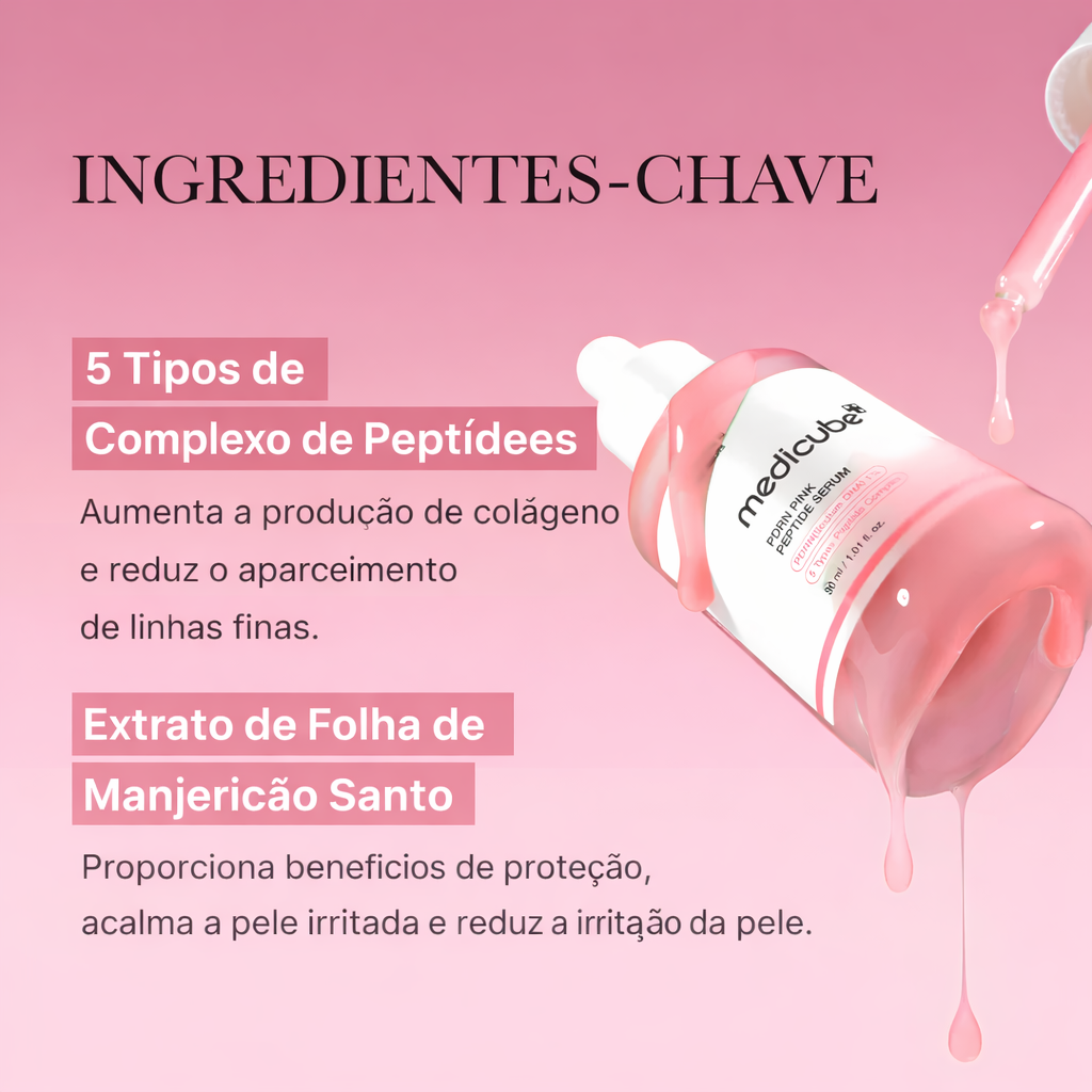 Medicube Ampola Facial Rosa com PDRN de Salmão 30ml