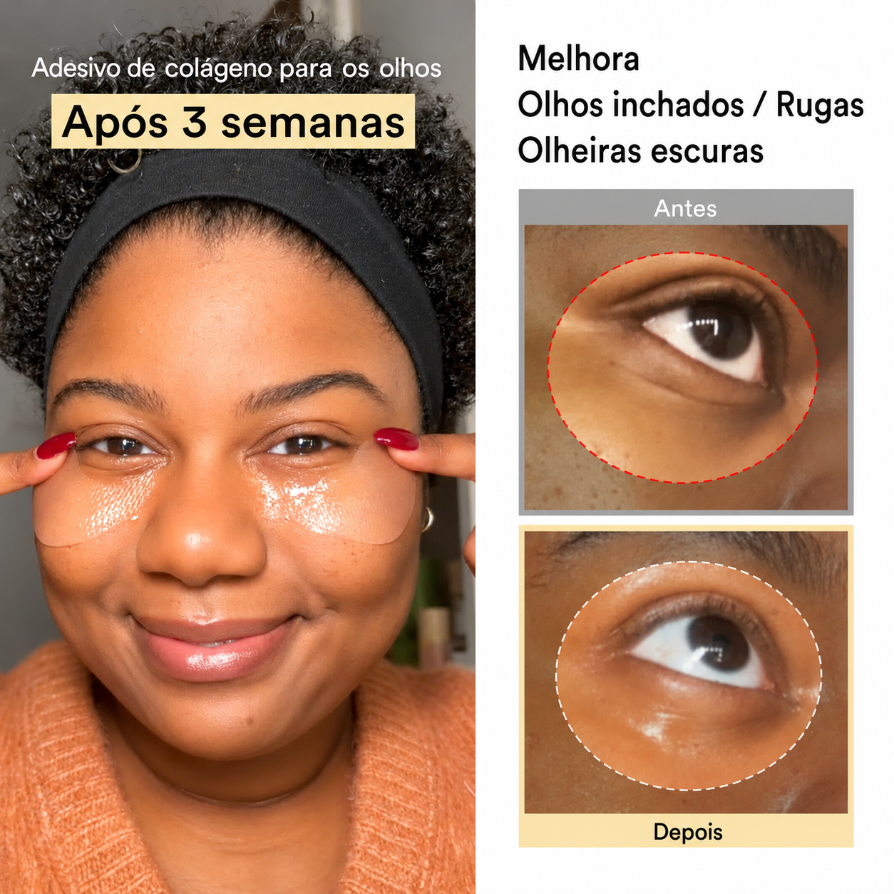 Máscara para os Olhos de Colágeno Vegano Abib | Antiolheiras