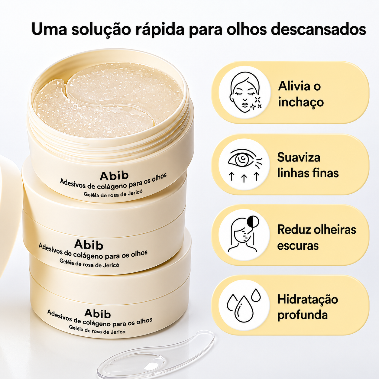 Máscara para os Olhos de Colágeno Vegano Abib | Antiolheiras