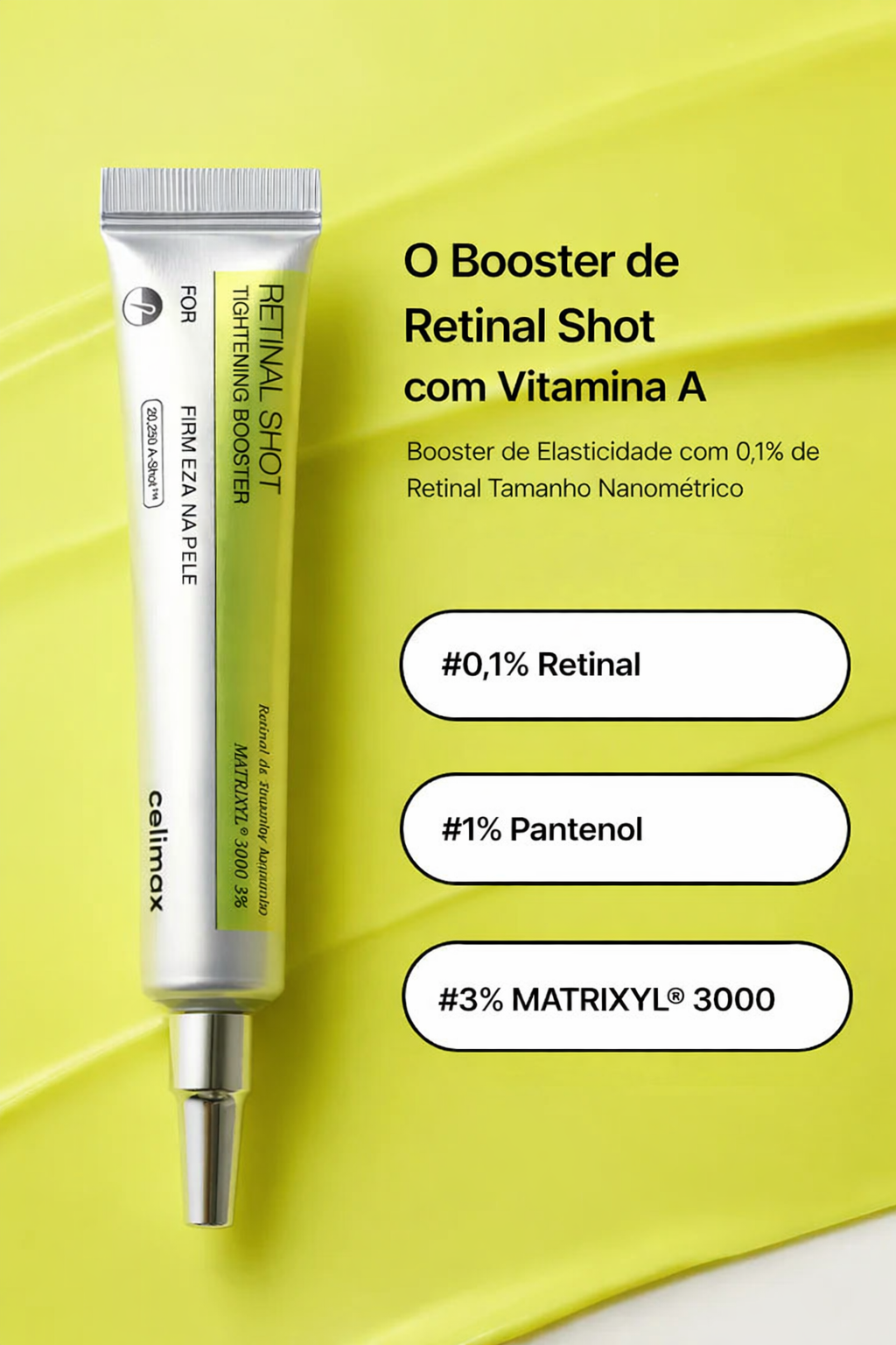 Kit Celimax Retinal 0,1% + Ácido Tranexâmico | Combinação Manchas Escuras