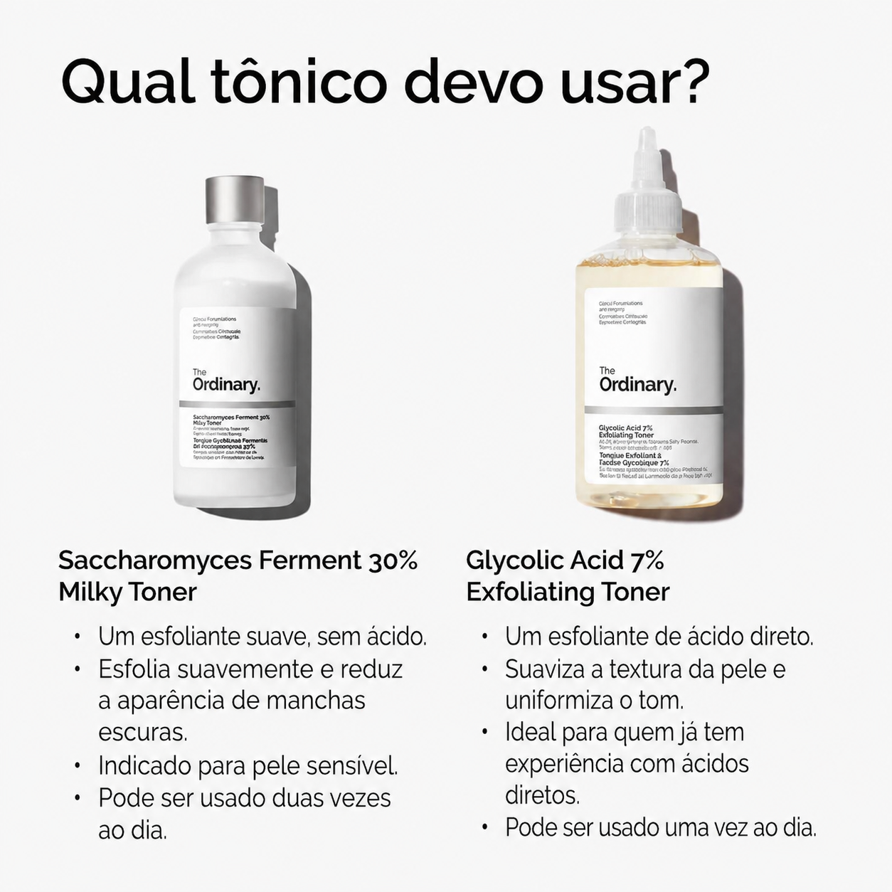 Tônico Facial Esfoliante Ácido Glicólico 7% The Ordinary | Poros e Textura