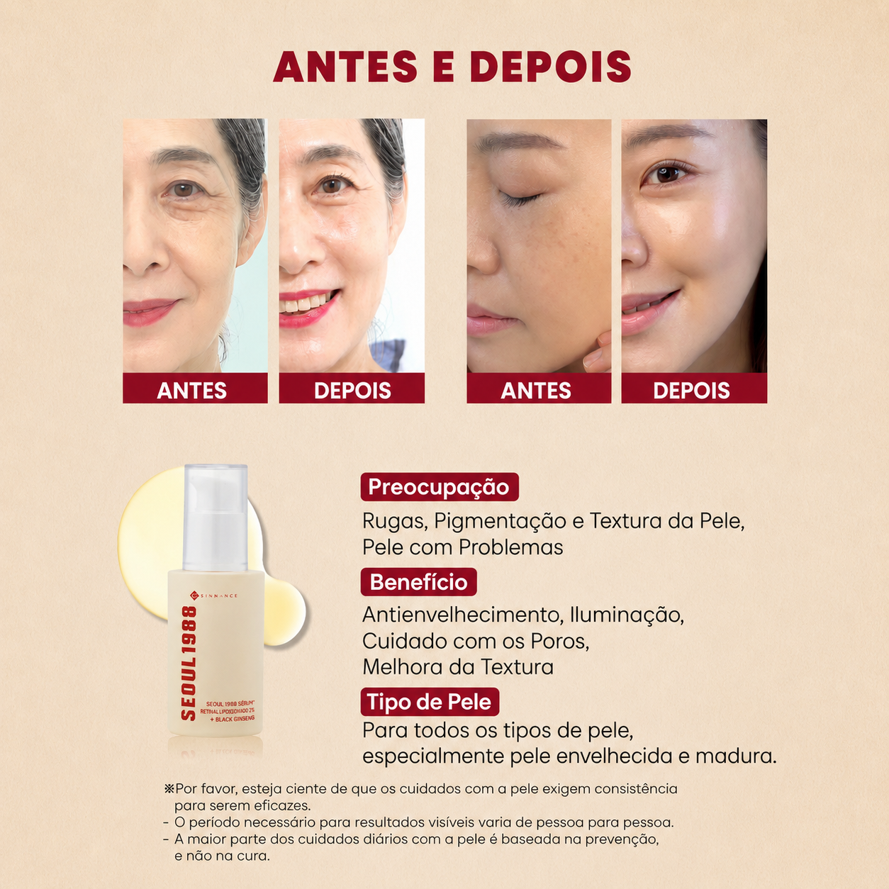 Sérum Retinal 2% K-Secret Seoul 1988 | Ginseng Preto Antirrugas