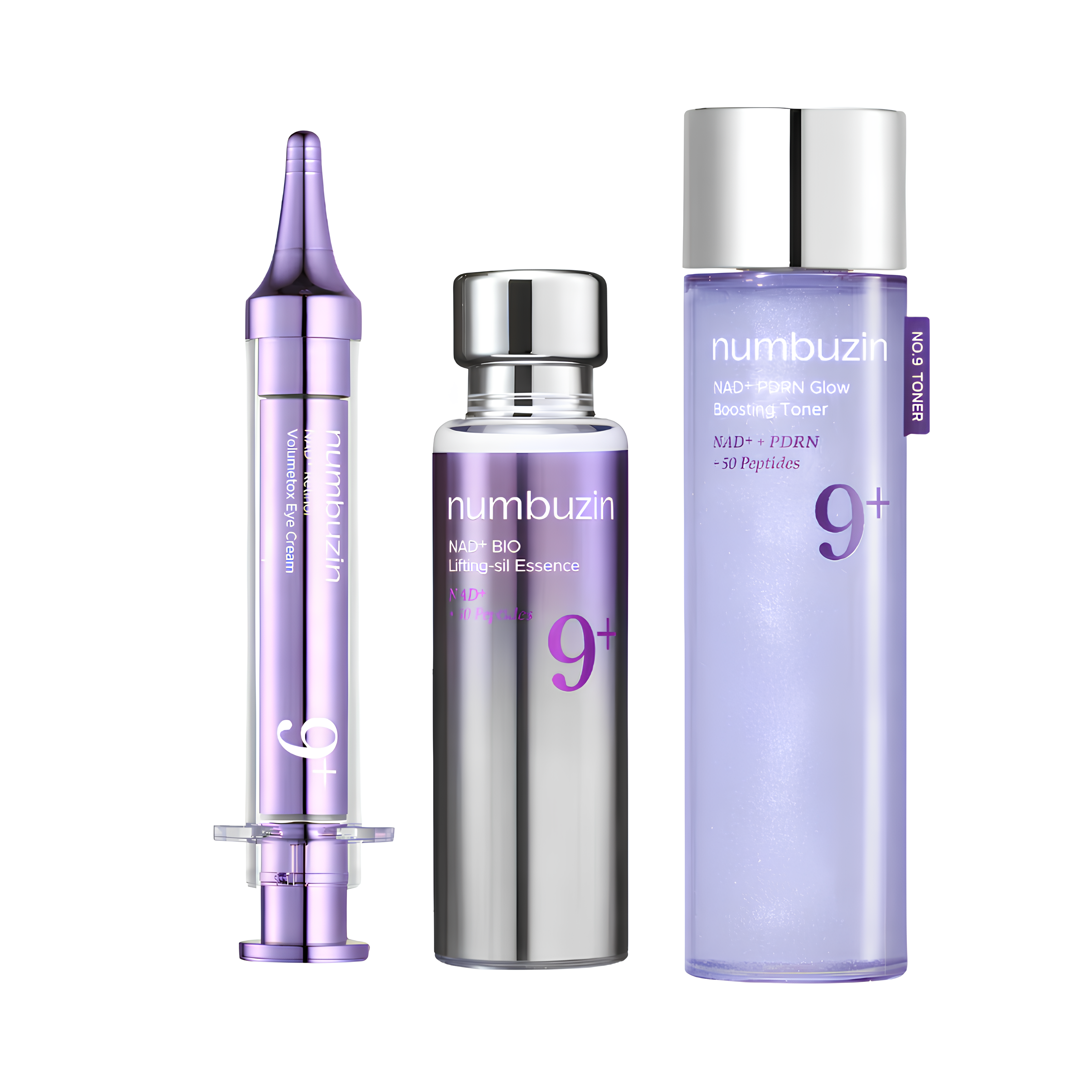 Kit Numbuzin No.9 NAD+ Anti-Idade Completo — Lifting, Retinol e Glow