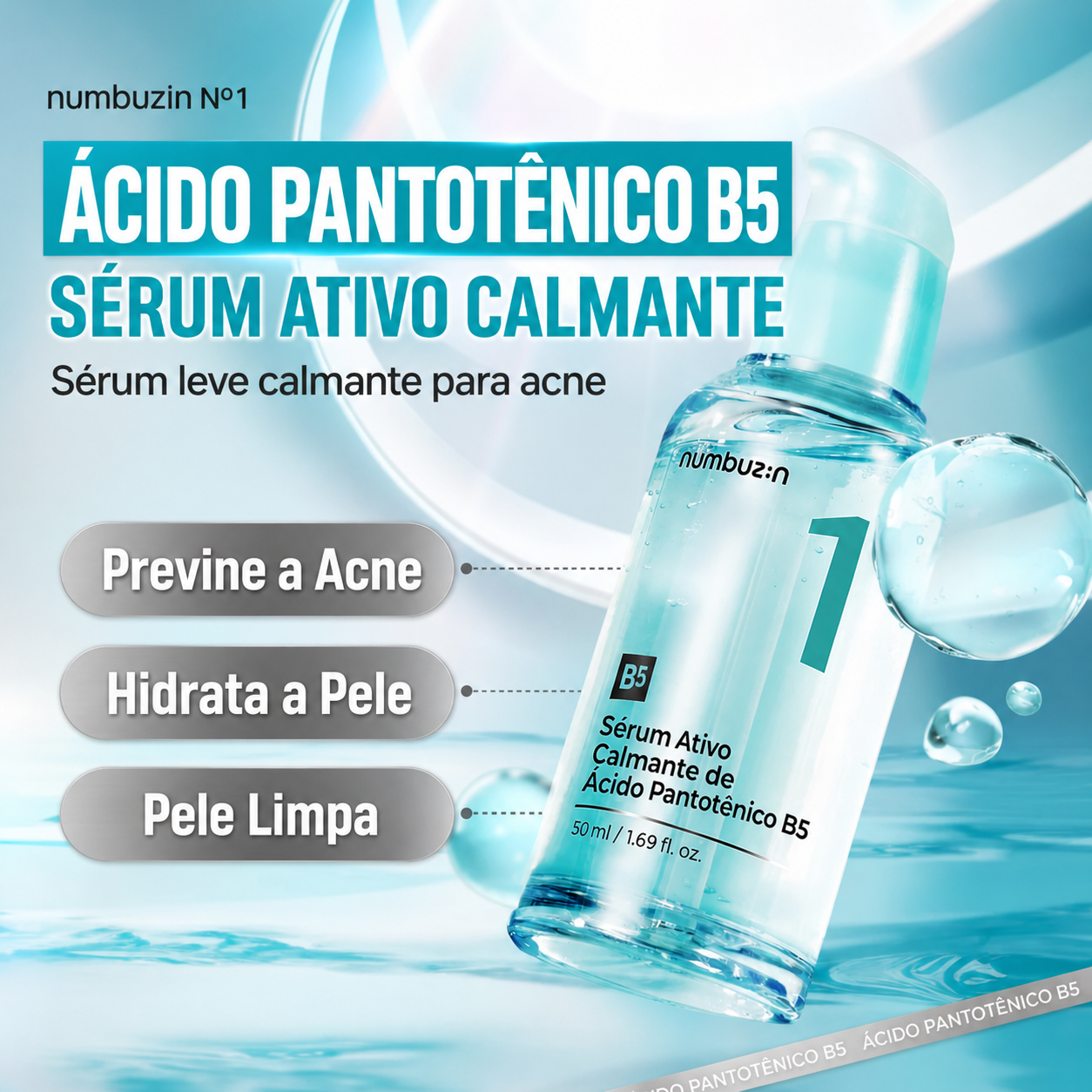 Sérum Facial Numbuzin No.1 Ácido Pantotênico B5 | Niacinamida 4%