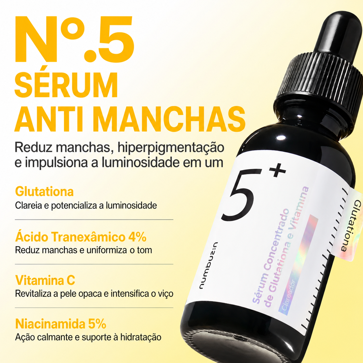 Sérum Vitamina C Numbuzin No.5 com Ácido Tranexâmico + Niancinamida