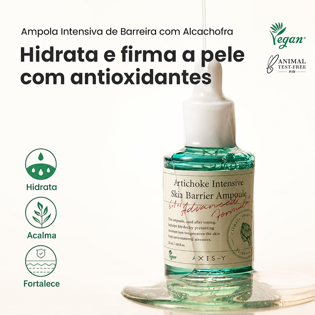Sérum de Centella AXIS-Y Alcachofra | Barreira de Hidratação