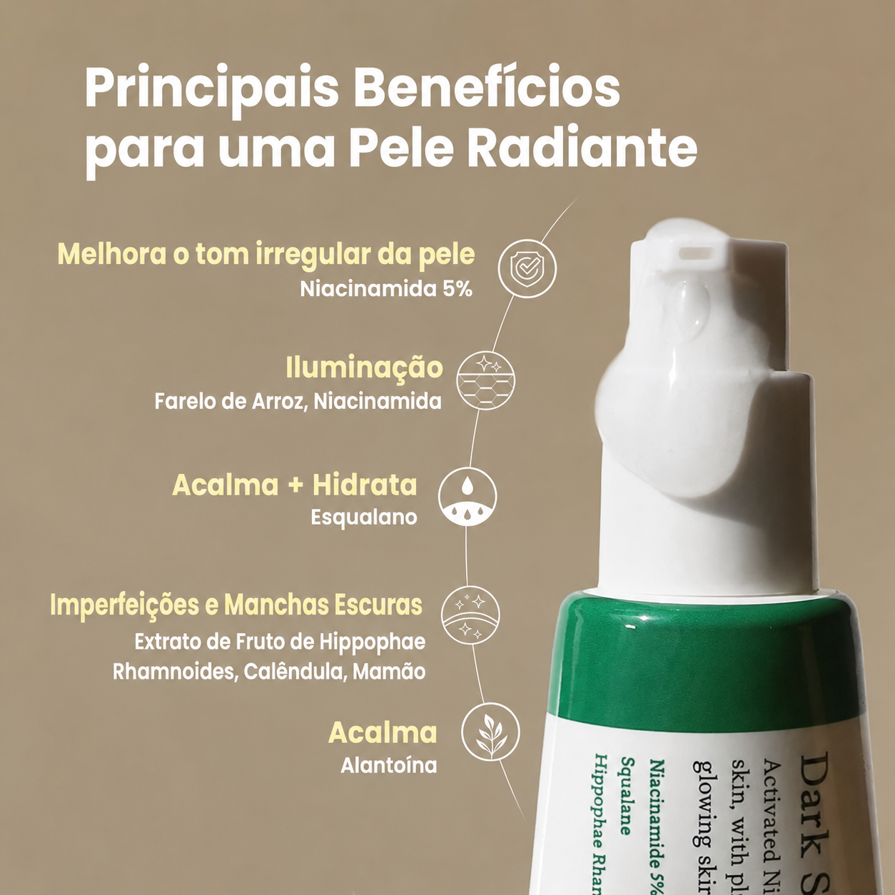 Sérum Vitamina C com Niacinamida 5% AXIS-Y | Clareador de Manchas