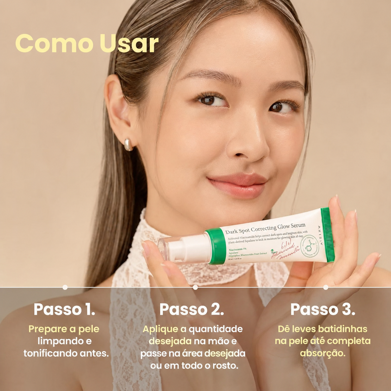 Sérum Vitamina C com Niacinamida 5% AXIS-Y | Clareador de Manchas