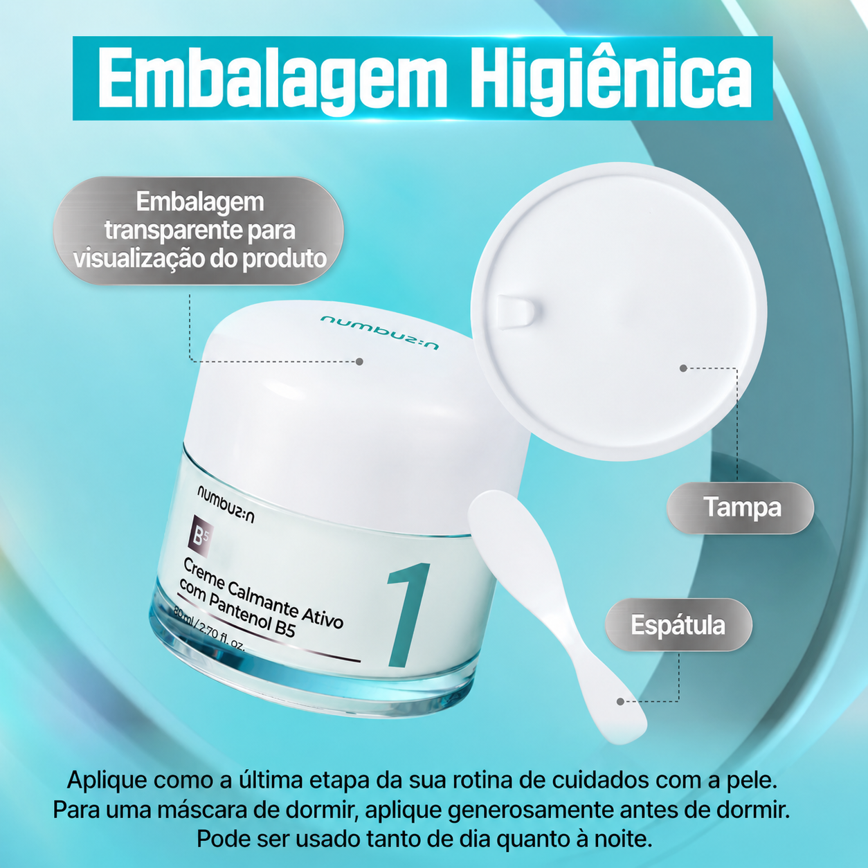 Hidratante Facial Numbuzin No.1 Ácido Pantotênico + Niacinamida 4%