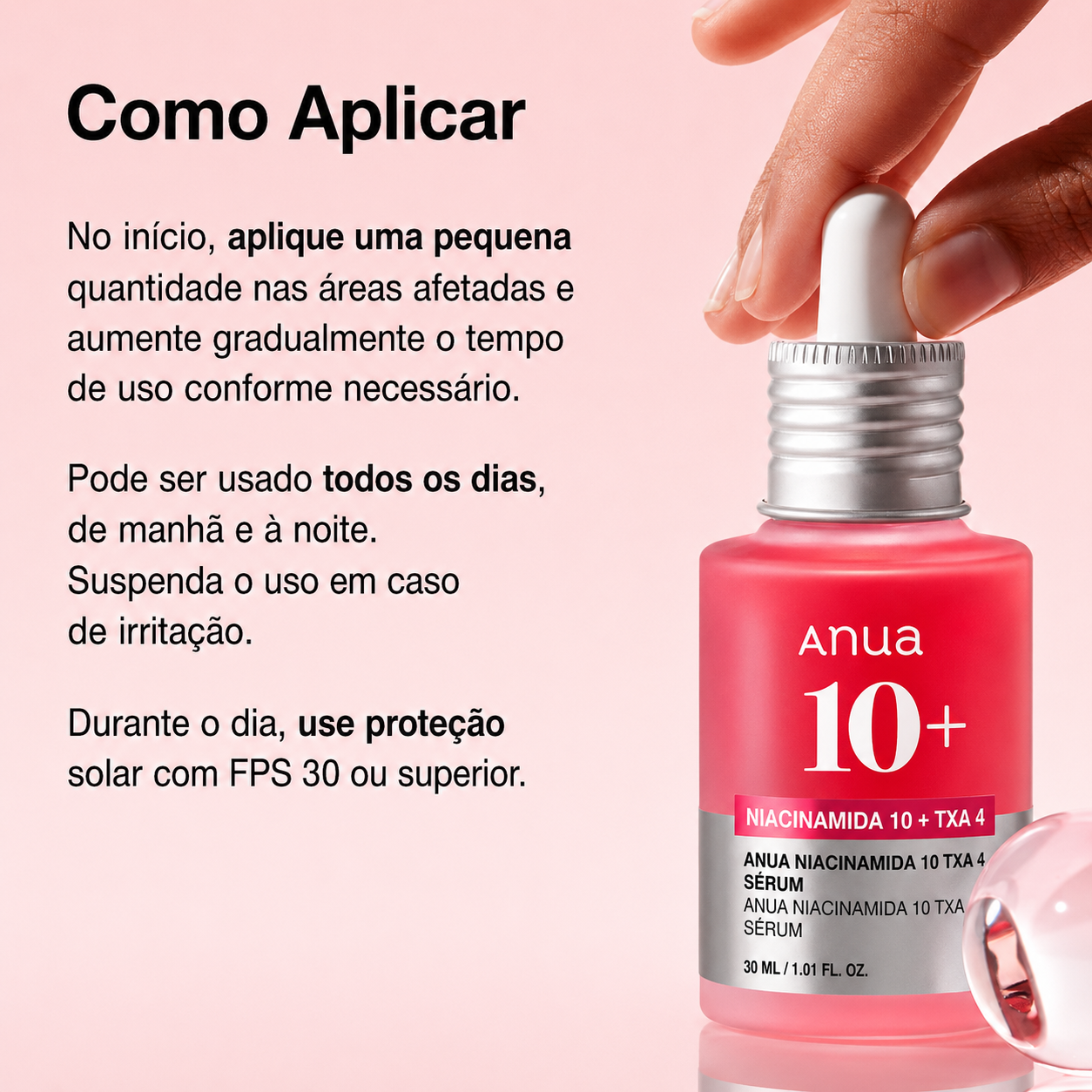 Sérum Niacinamida 10% + Ácido Tranexâmico 4% Anua