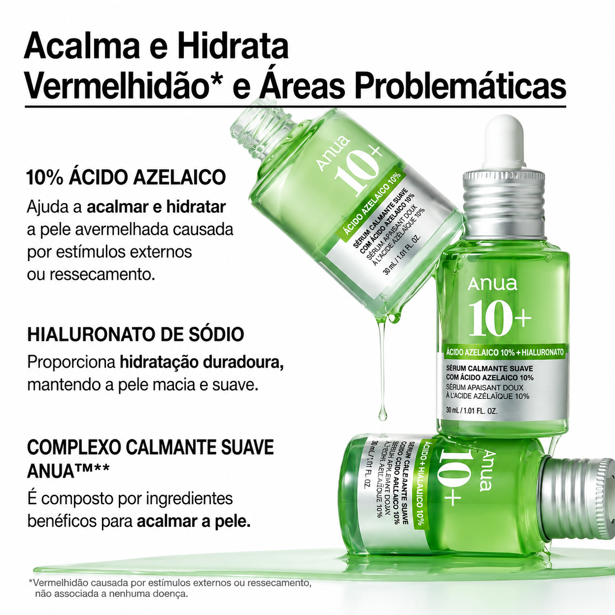 Sérum Ácido Hialurônico Anua Azelaico 10 | Pele Sensivel