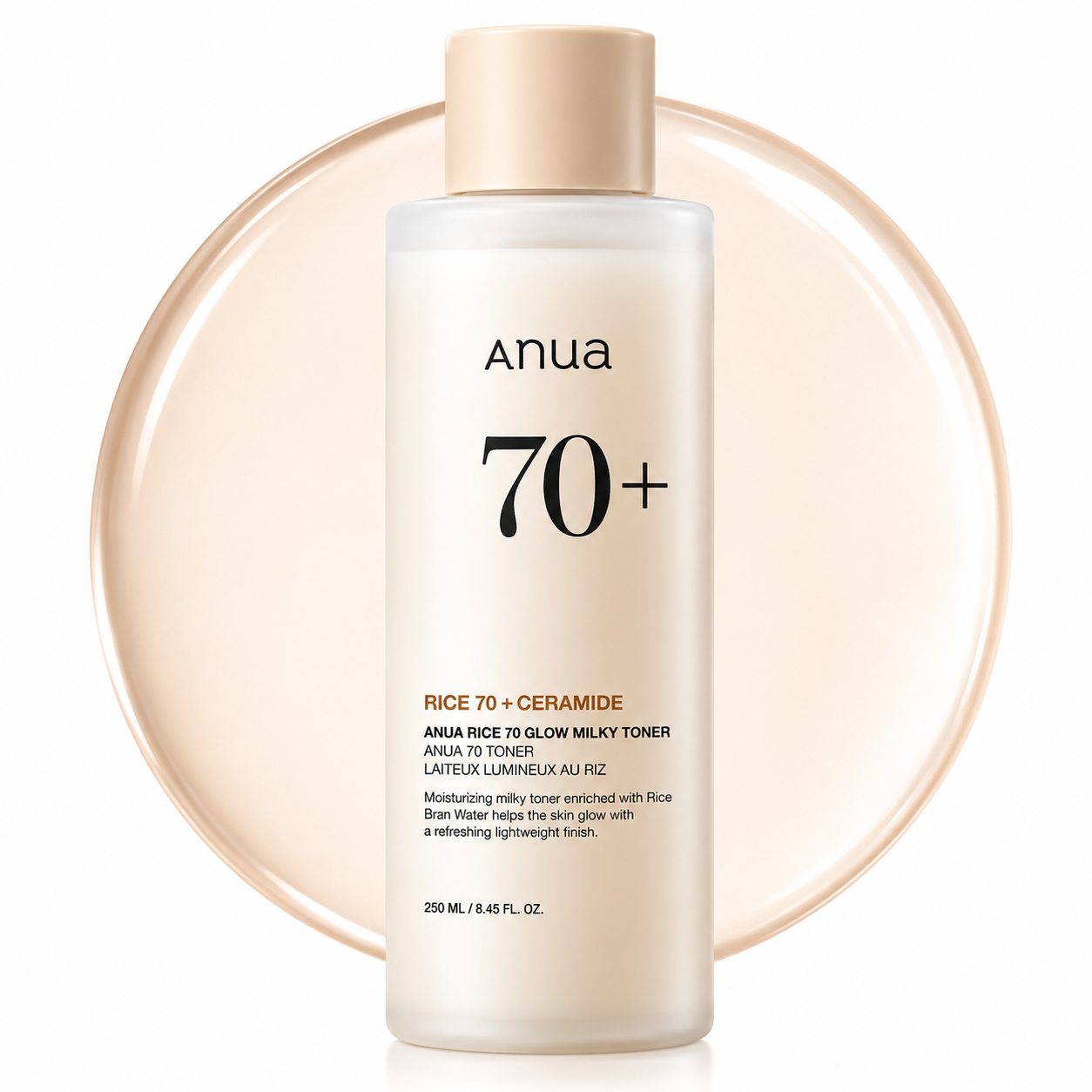 Tônico Facial Hidratante Anua Rice 70 Glow Milky Arroz