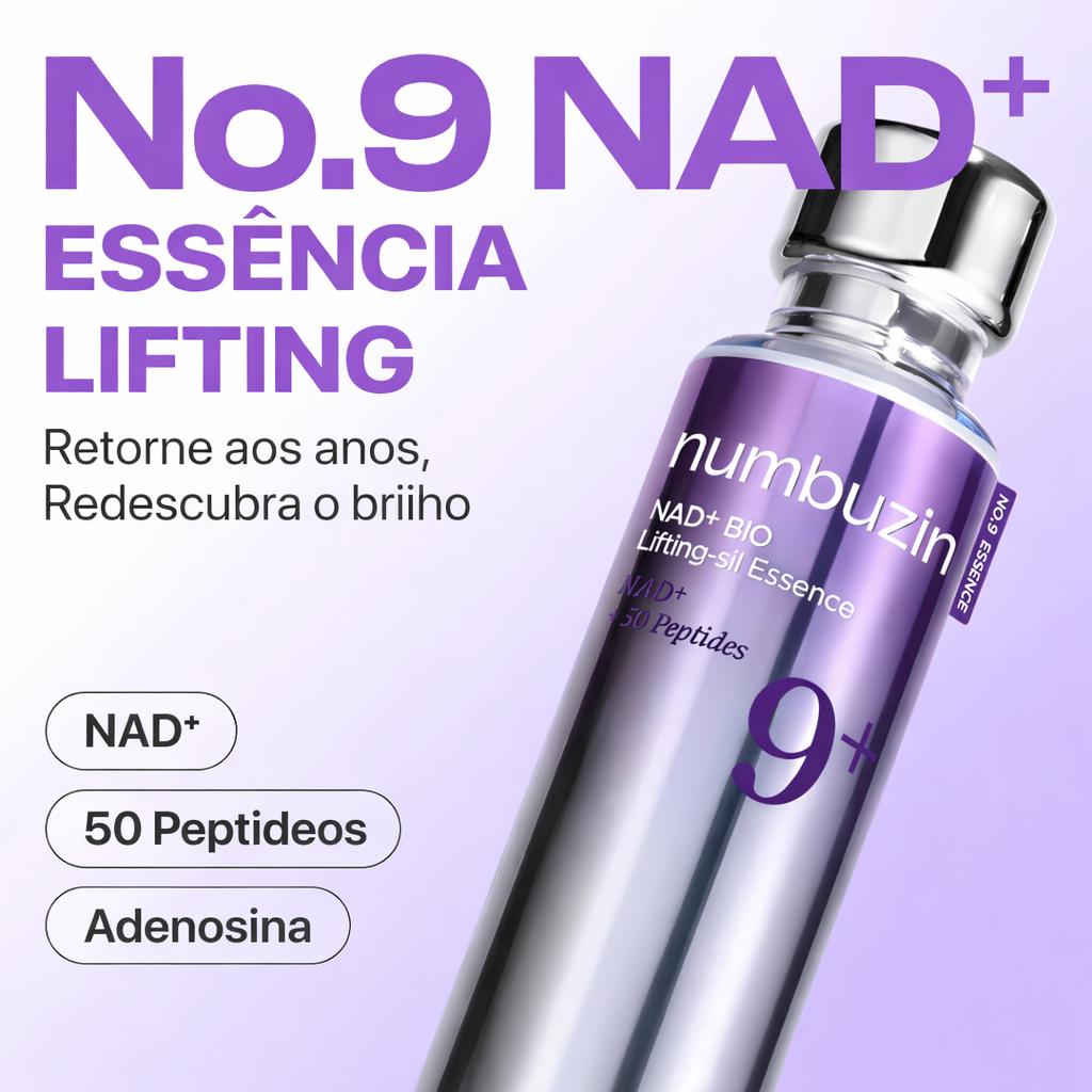 Kit Numbuzin No.9 NAD+ Anti-Idade Completo — Lifting, Retinol e Glow