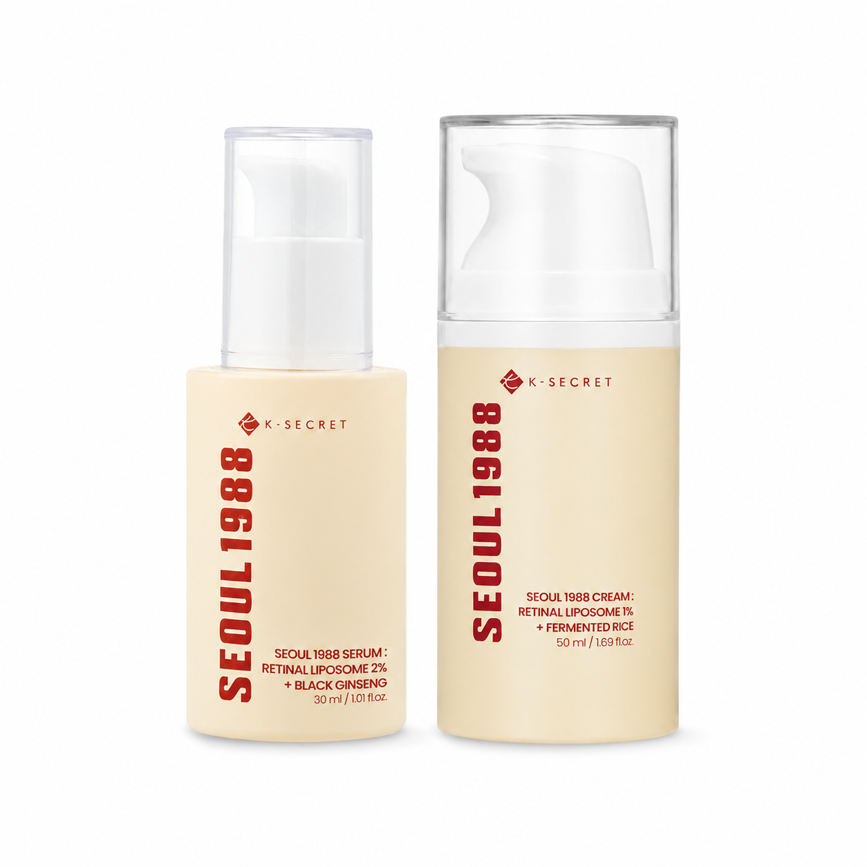 Kit K-Secret Seoul 1988 Retinal | Sérum + Creme Antirrugas