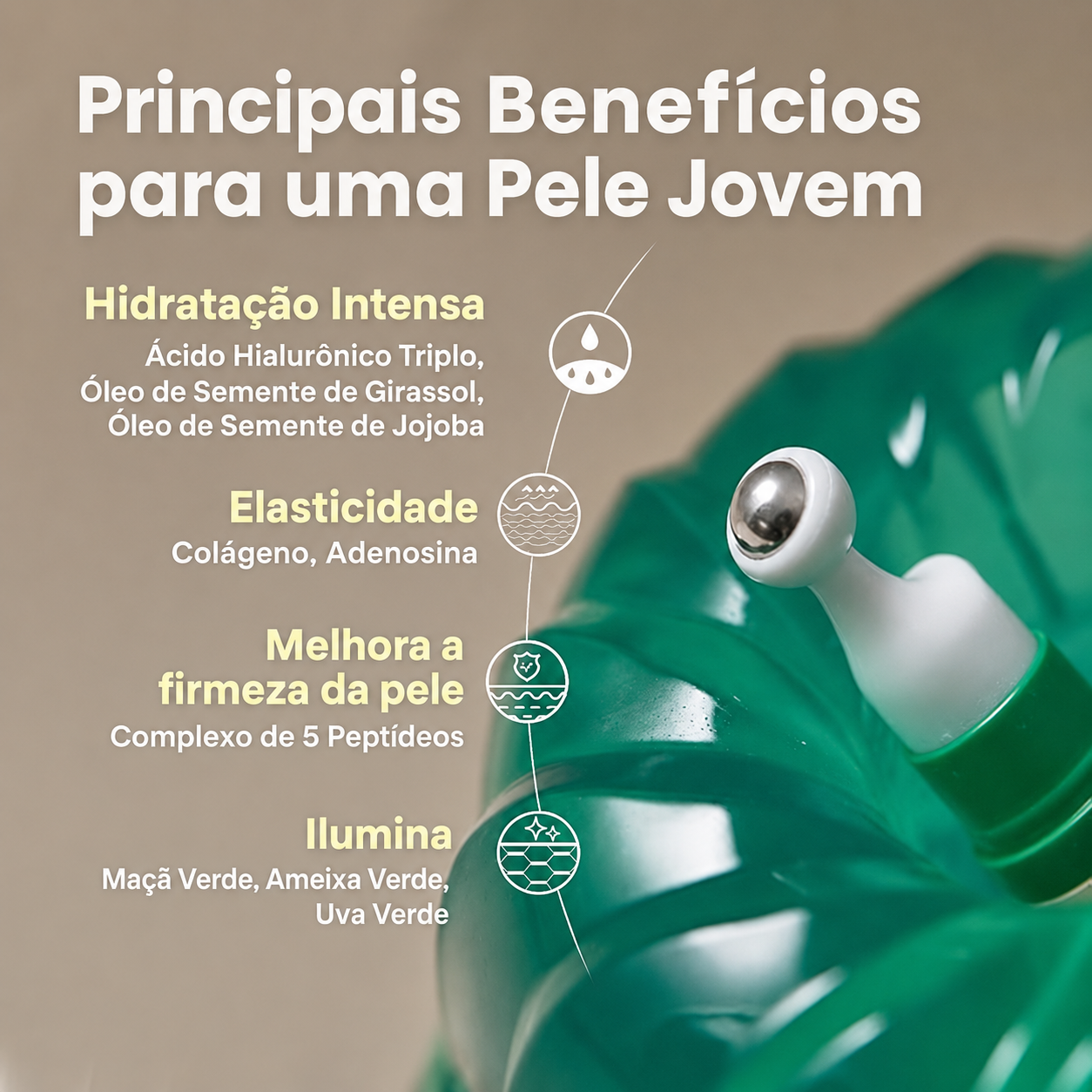 Sérum Colágeno Vegano AXIS-Y | Combate Olheiras com Peptídeos