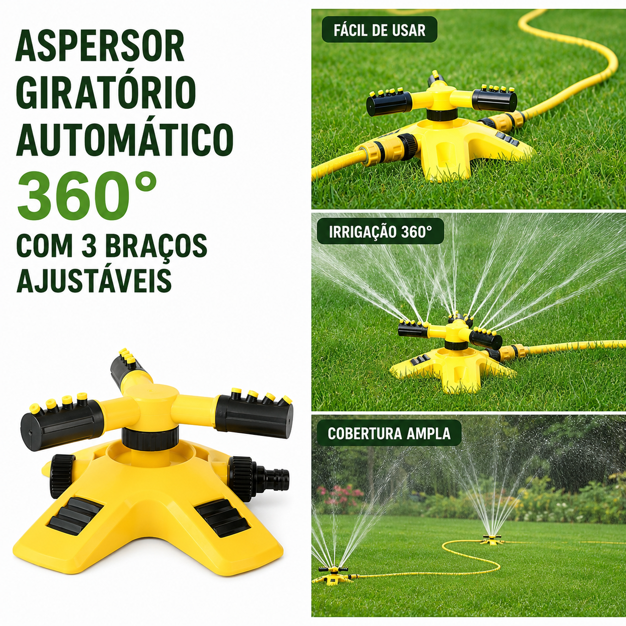 Aspersor Automático para Jardim