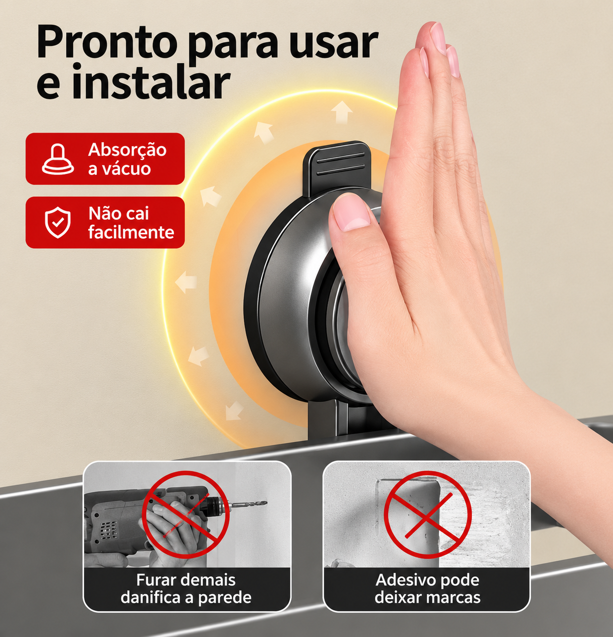 Prateleira com Ventosa Premium