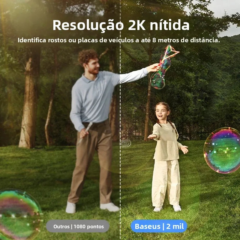 Câmera de Segurança Solar 2K Inteligente - Baseus S1 Lite