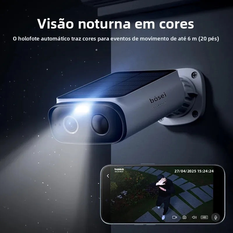Câmera de Segurança Solar 2K Inteligente - Baseus S1 Lite