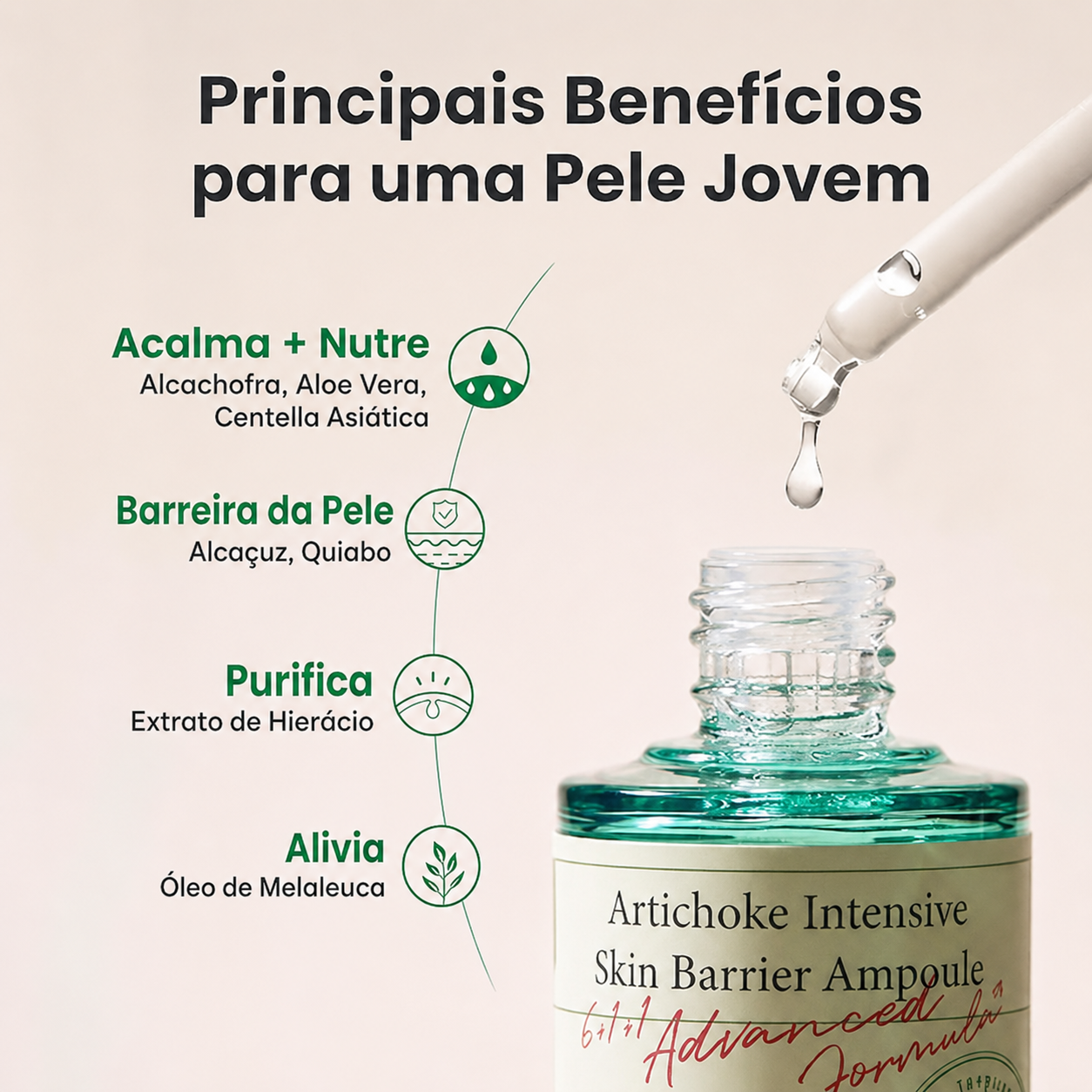 Sérum de Centella AXIS-Y Alcachofra | Barreira de Hidratação