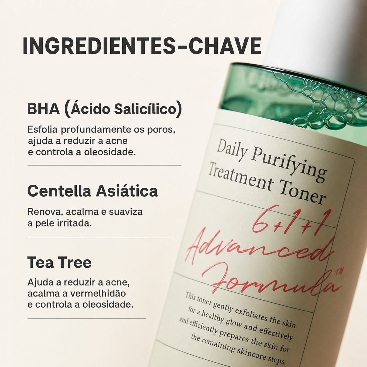 Tônico Facial Esfoliante Facial AXIS-Y para Poros com Centella Asiática