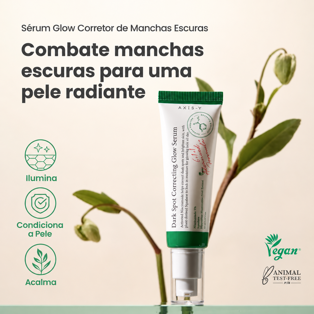 Sérum Vitamina C com Niacinamida 5% AXIS-Y | Clareador de Manchas