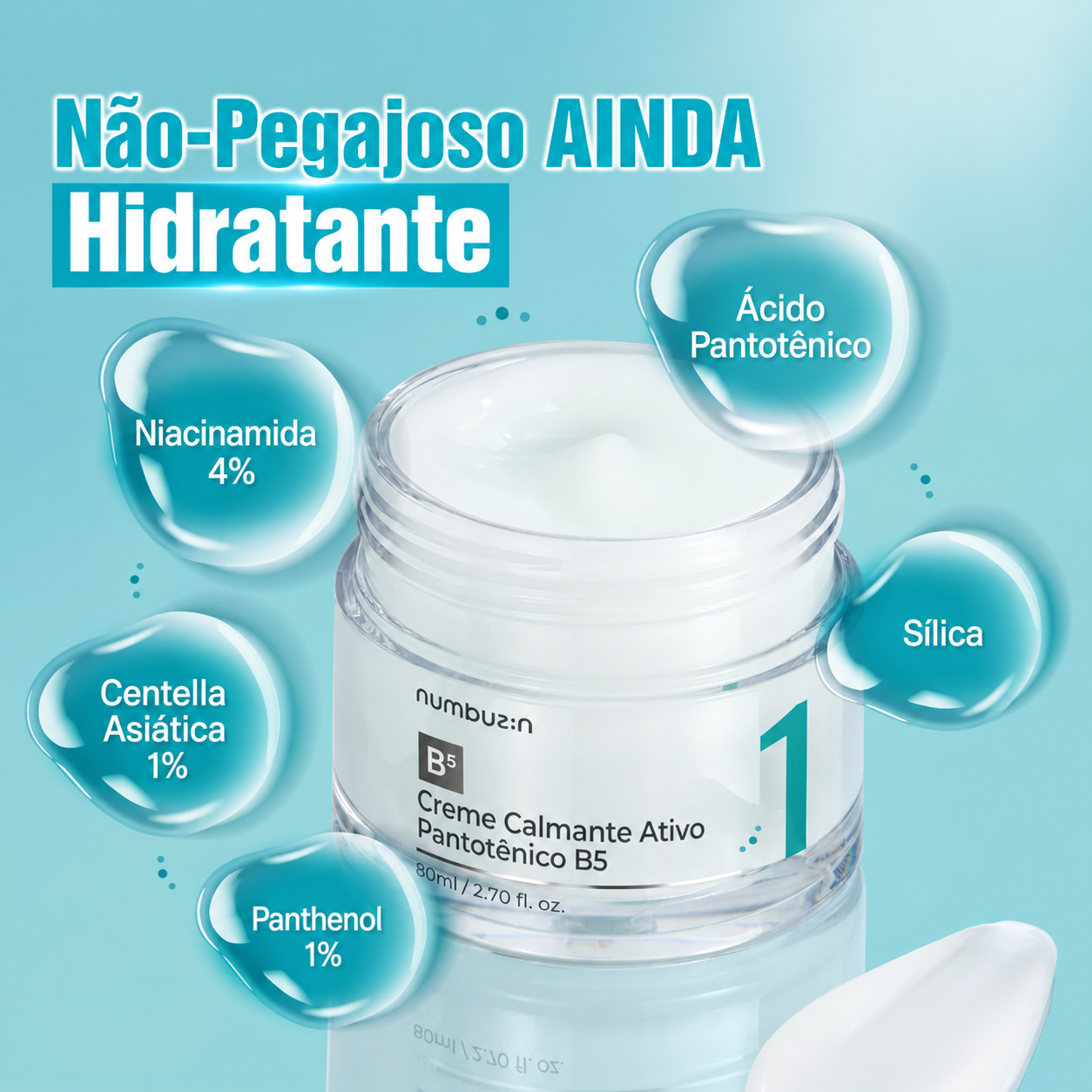 Hidratante Facial Numbuzin No.1 Ácido Pantotênico + Niacinamida 4%